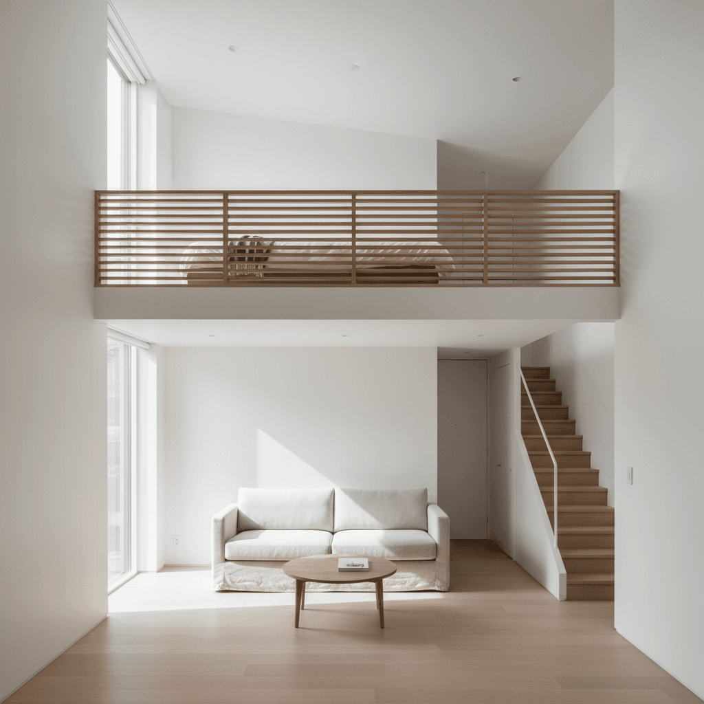 Duplex suite with sleeping loft and sitting area